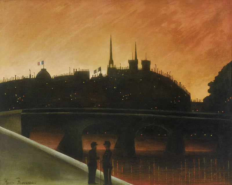 Vista dell'Isola della Città, Parigi - Henri Rousseau