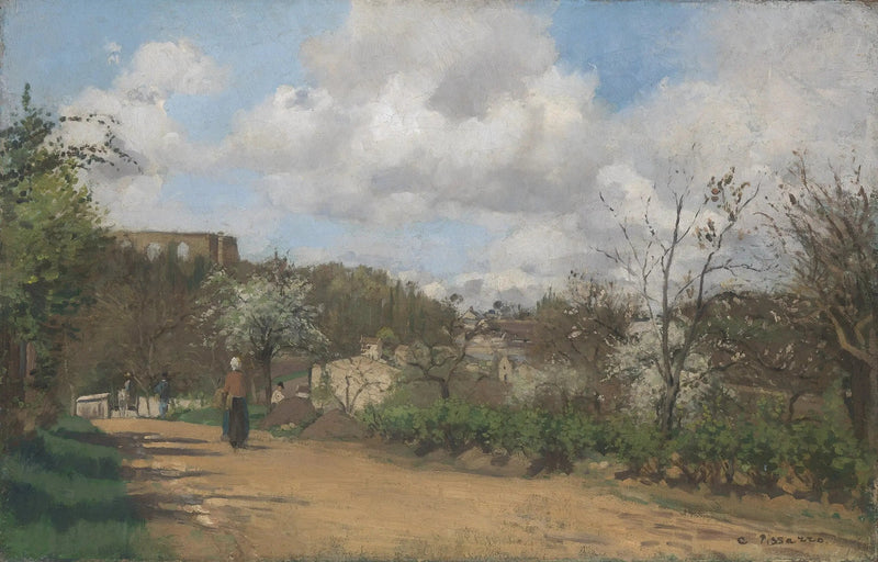 Vista di Louveciennes - Camille Pissarro