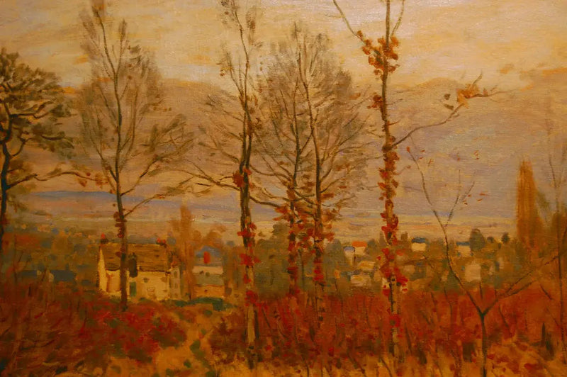 Vista di Louveciennes in autunno - Alfred Sisley