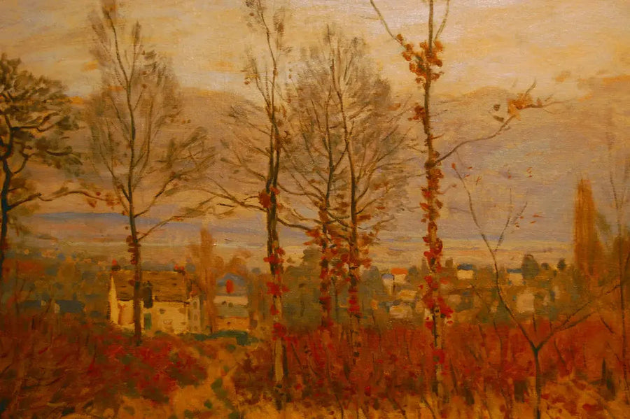 Vista di Louveciennes in autunno - Alfred Sisley