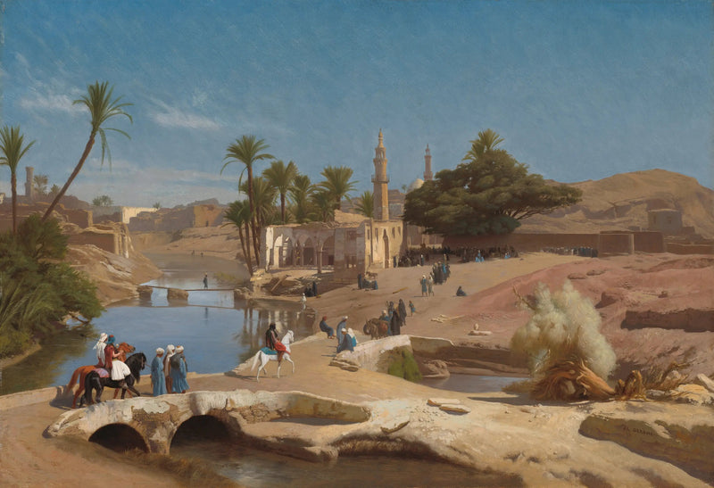 Vista di Médinet El-Fayoum - Jean-Léon Gérôme