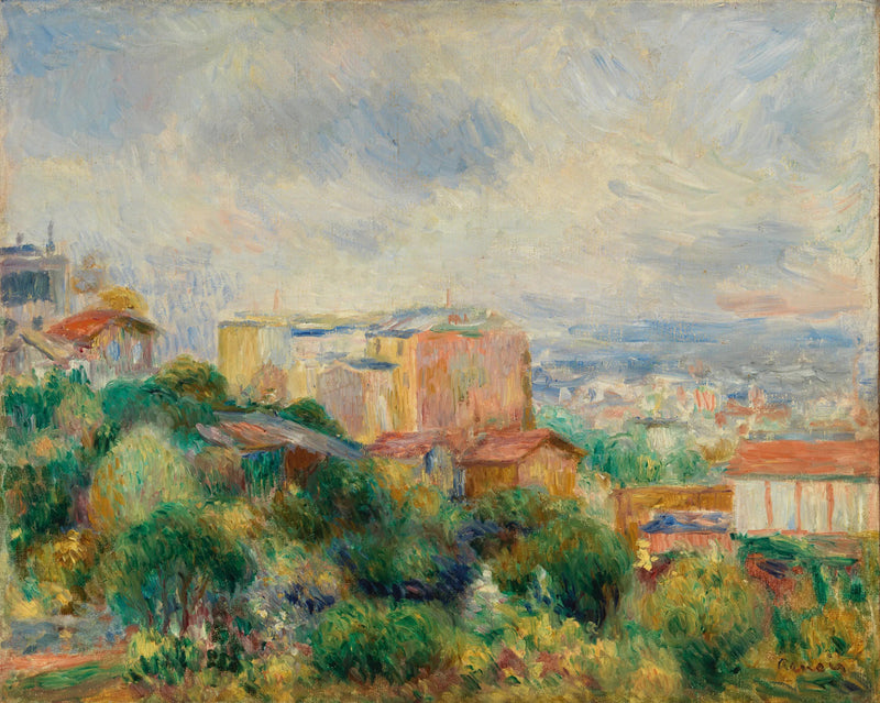 Vista di Montmartre - Pierre-Auguste Renoir