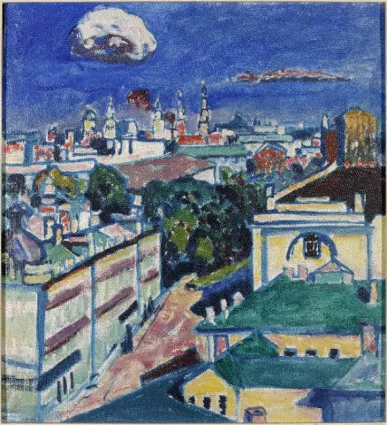 Vista di Mosca dalla finestra dell'appartamento di Kandinsky al n° 1, piazza Zoubovsky - Vassily Kandinsky