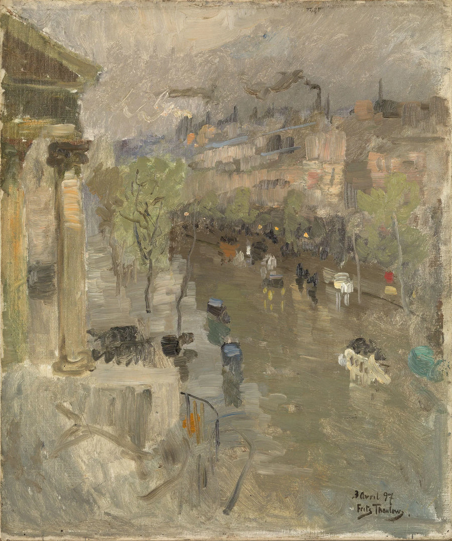 Veduta di Parigi vicino alla chiesa della Madeleine - Frits Thaulow