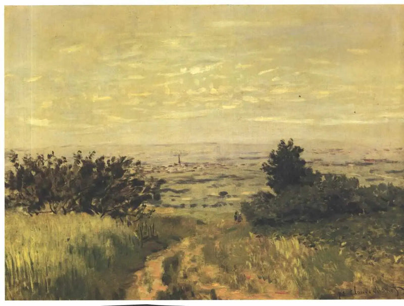 Vista della pianura a Argenteuil, colline di Sannois - Claude Monet