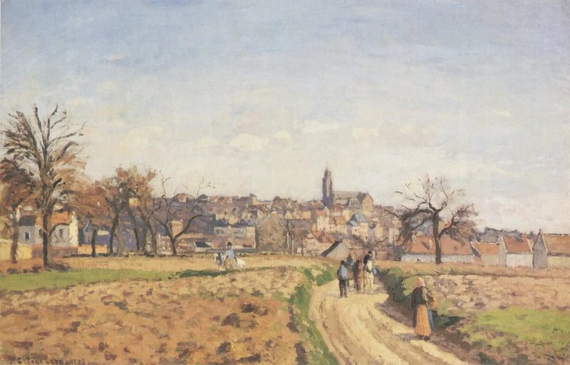 Vista di Pontoise - Camille Pissarro