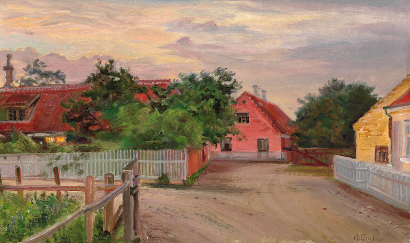 Vista sulla strada da Skagen. - Anna Ancher