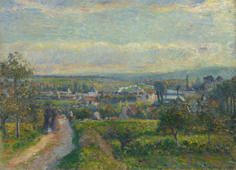Vista di Saint-Ouen-l'Aumône - Camille Pissarro