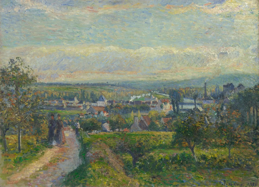Vista di Saint-Ouen-l'Aumône - Camille Pissarro