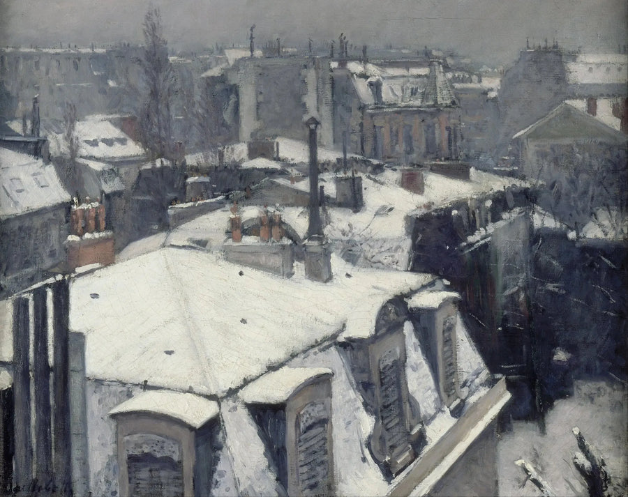Vista dei tetti - Gustave Caillebotte