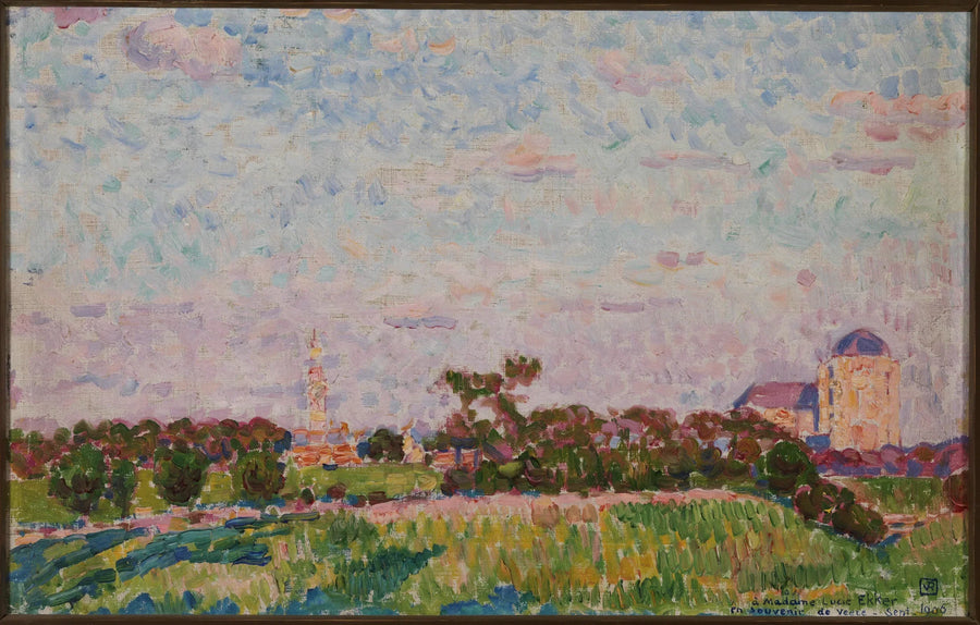 Veduta di Veere - The��o van Rysselberghe