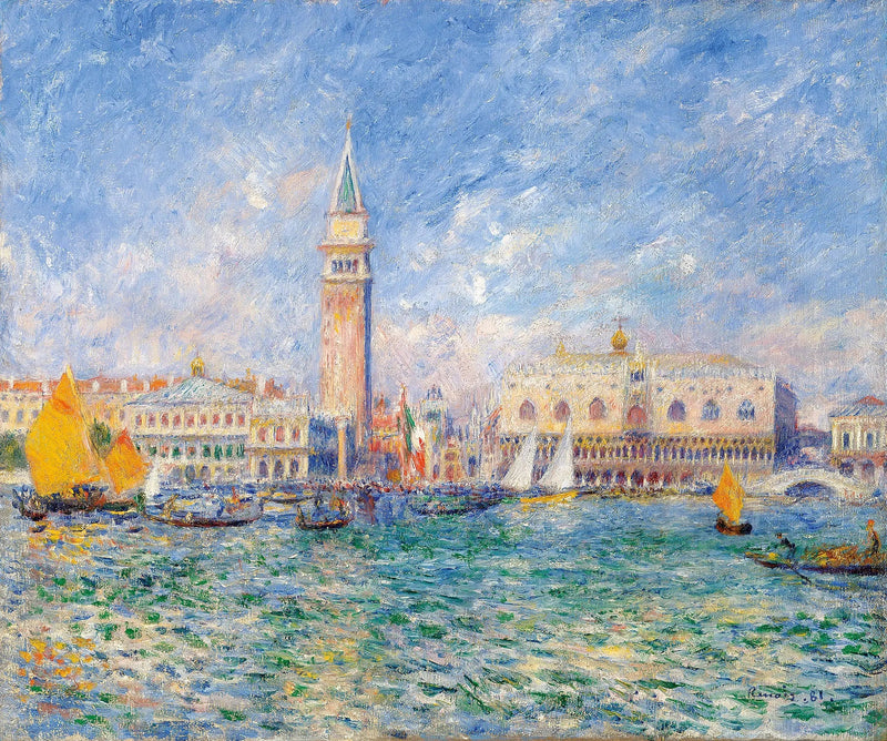Vista di Venezia, il palazzo dei Dogi - Pierre-Auguste Renoir