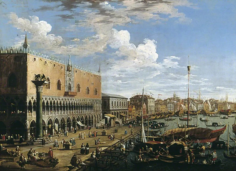 Vista di Venezia, Palazzo dei Dogi - Canaletto