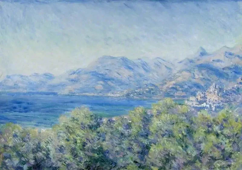 Vue de Ventimiglia - Claude Monet image 1 tableau peint à l’huile sur toile