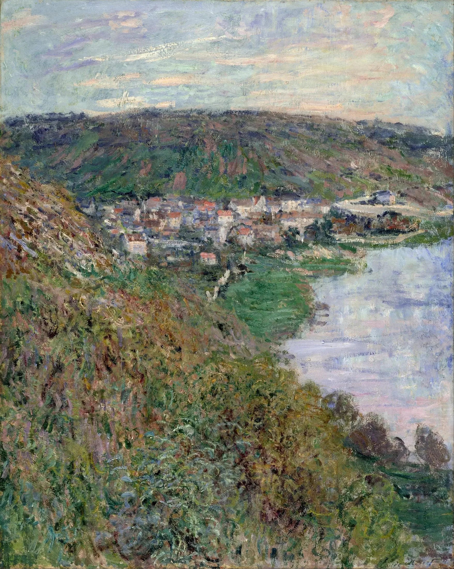 Vue de Vétheuil - Claude Monet image 1 reproduction artisanale de tableau