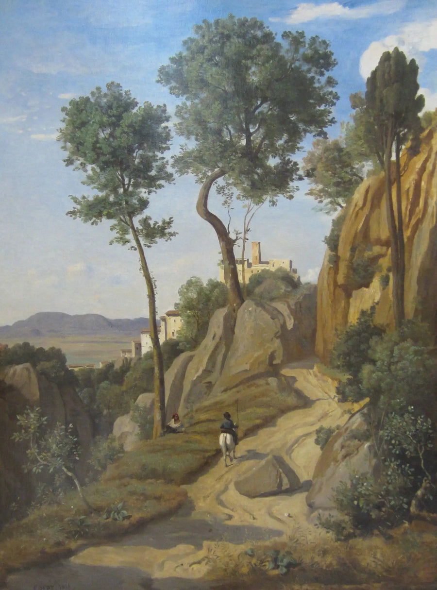 Vista di Volterra - Jean-Baptiste Camille Corot