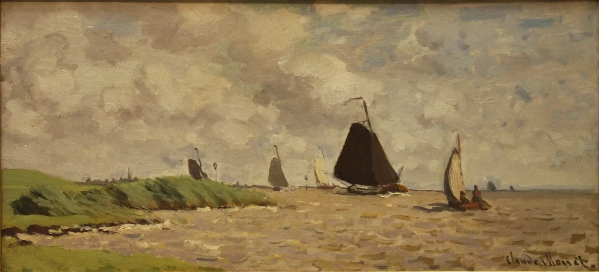 Vue de Voorzan - Claude Monet image 1 copie peinte à la main à l’huile