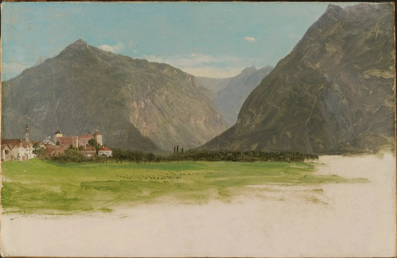 Vista di Wimmis, valle del Simmental, Svizzera - Frederic Edwin Church
