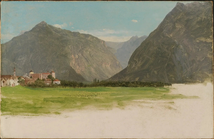 Vista di Wimmis, valle del Simmental, Svizzera - Frederic Edwin Church