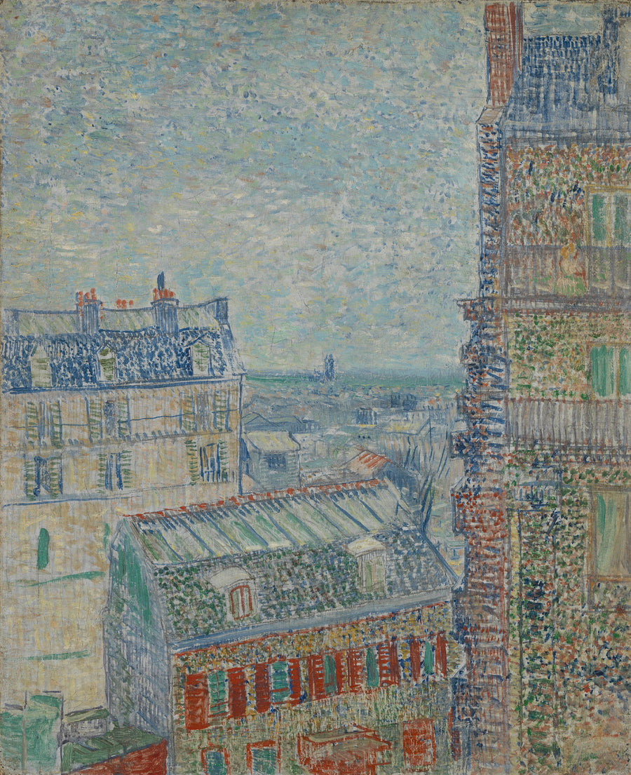Vista della camera dell'artista, rue Lepic - Vincent van Gogh
