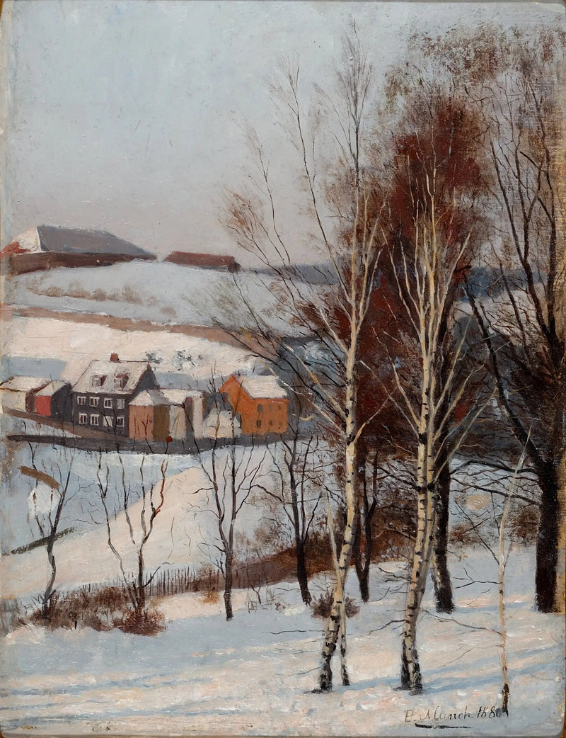 Vista da Fossveien - Edvard Munch