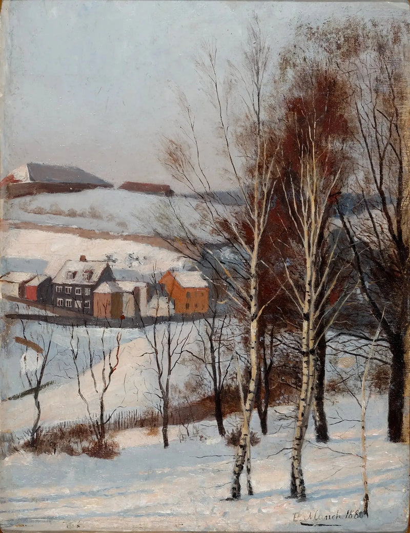 Vista da Fossveien - Edvard Munch