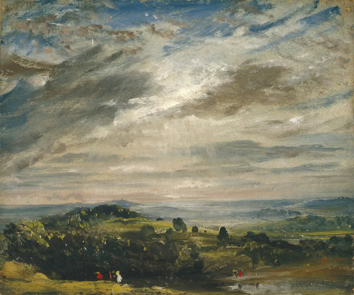 Vue depuis Hampstead Heath, en direction de Harrow - John Constable image 1 copie peinte à la main à l’huile