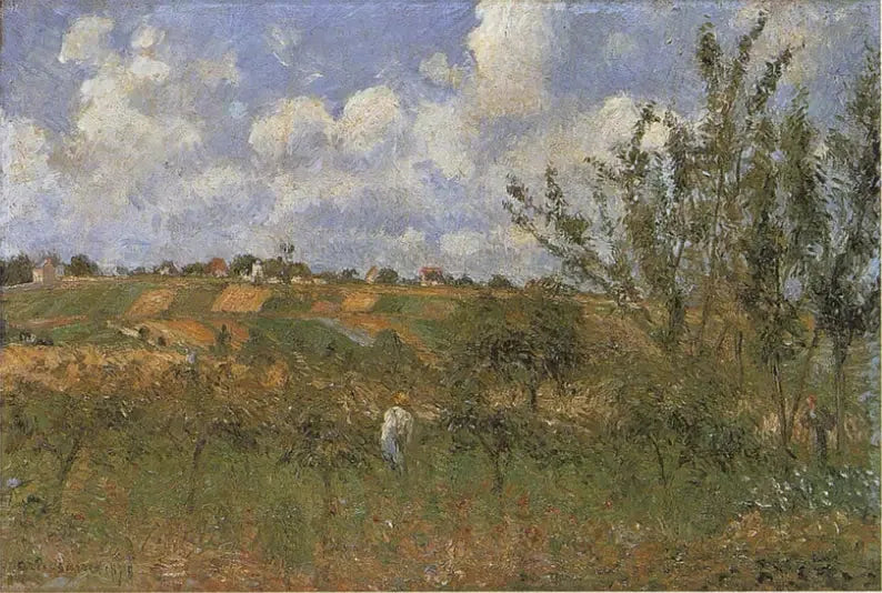 Vista dalla costa dei Gratte-Coqs, Pontoise - Camille Pissarro