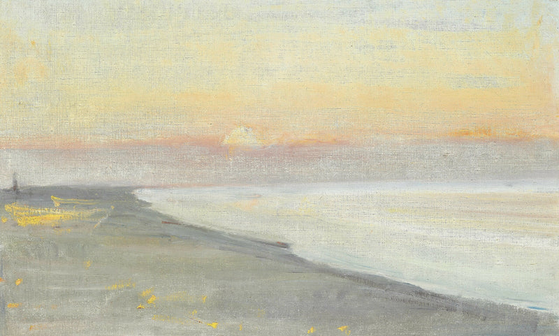 Vista da una spiaggia al tramonto, Skagen. -Michael Peter Ancher