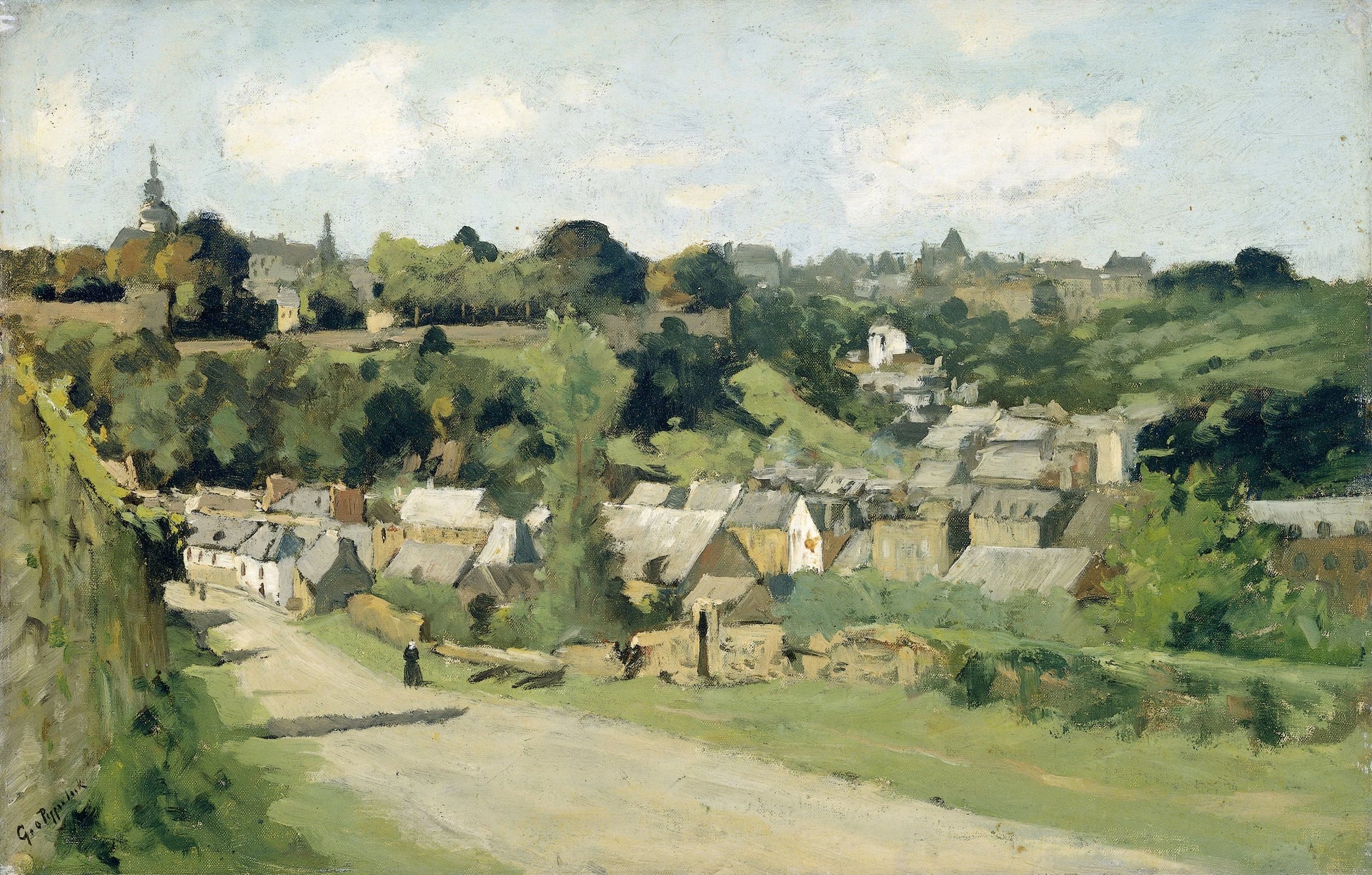 Vue de Dinan en France - Geo Poggenbeek