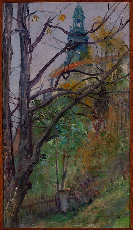 Veduta del castello di Wawel. - Stanisław Wyspiański