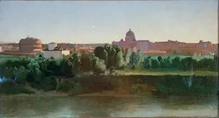 Vista del castello di Sant'Angelo - Jean-Baptiste Camille Corot