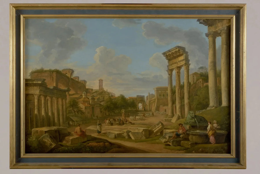 Vista del foro a Roma - Giovanni Paolo Panini