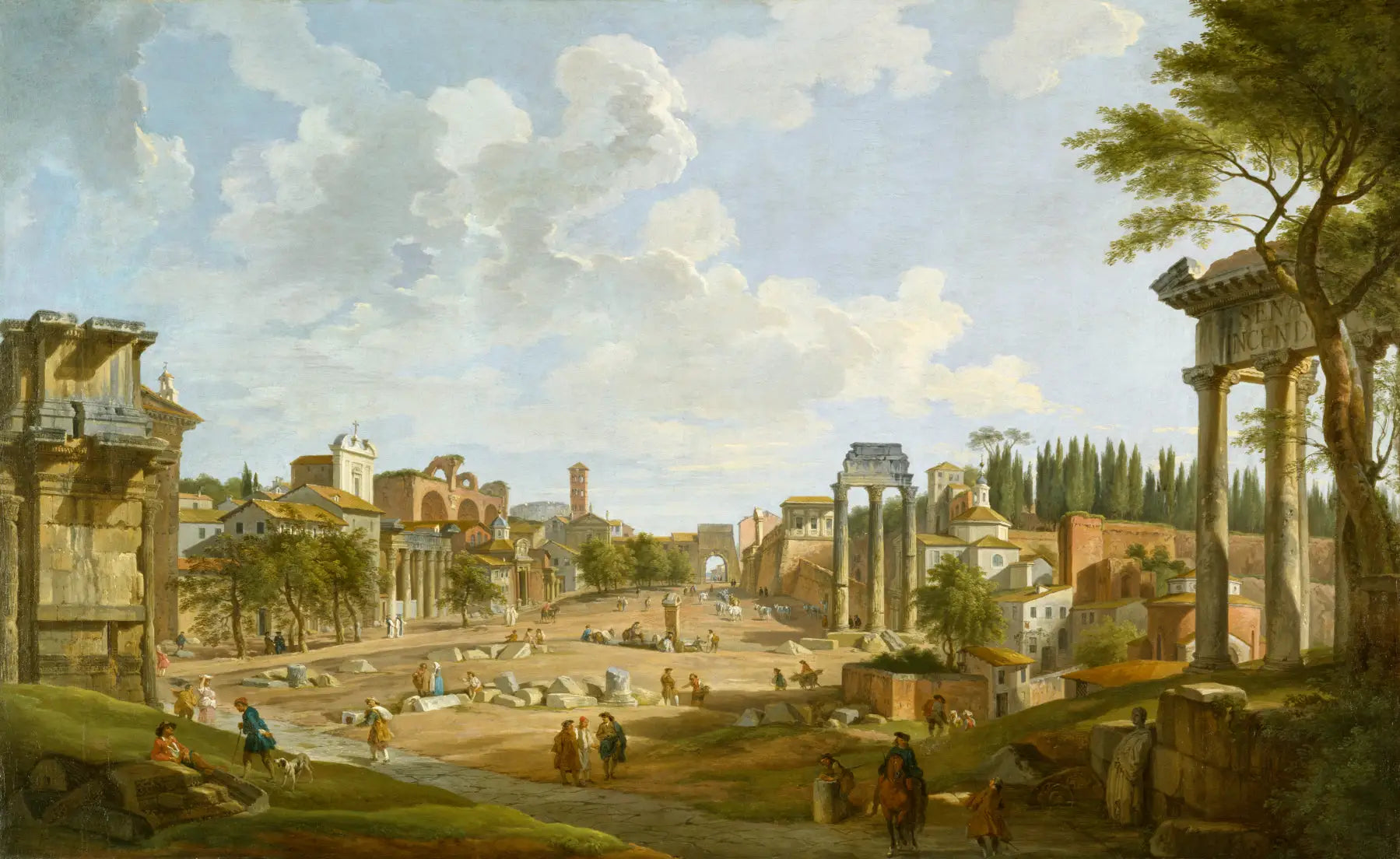 Vue du Forum romain - Giovanni Paolo Panini - Alpha Reproduction