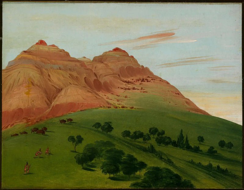 Vista del Grande Détour, a 1900 miglia sopra Saint-Louis - George Catlin