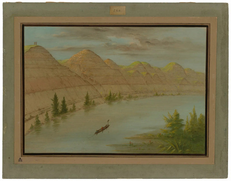 Vista del « Grand Détour », Haut-Missouri - George Catlin