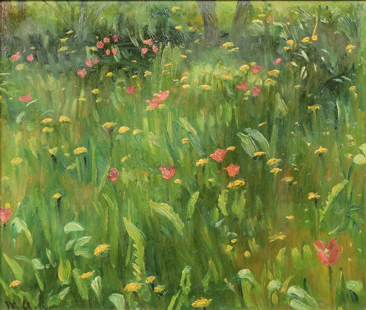 Vue du jardin Ancher. - Michael Peter Ancher image 1 copie peinte à la main à l’huile