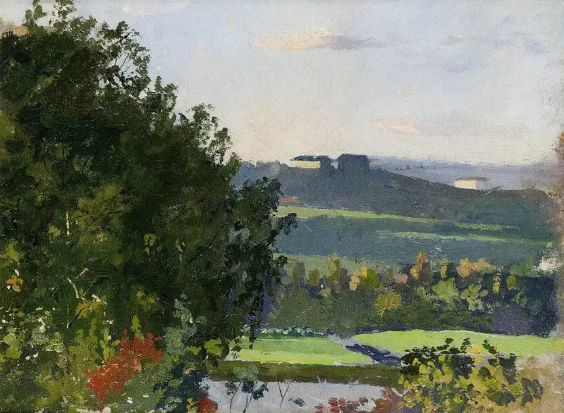 Vista del giardino di Grüner - Edvard Munch
