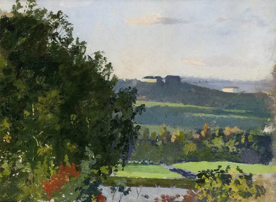 Vista del giardino di Grüner - Edvard Munch