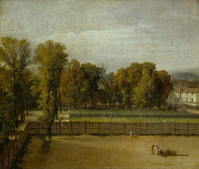 Vista del giardino del Lussemburgo a Parigi - Jacques-Louis David