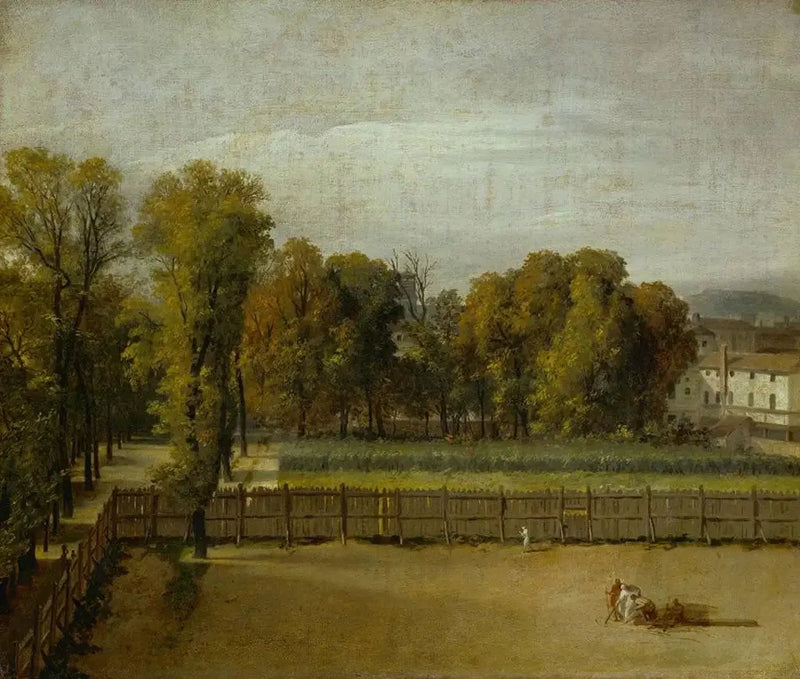Vista del giardino del Lussemburgo a Parigi - Jacques-Louis David