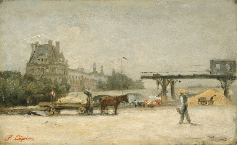 Vista del Louvre - Stanislas Lépine