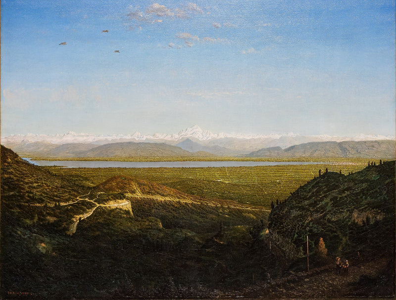 Veduta del Monte Bianco, visto da La Faucille - Théodore Rousseau