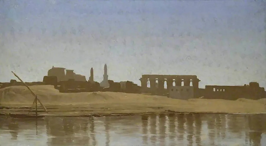 Vista del Nilo a Luxor - Jean-Léon Gérôme