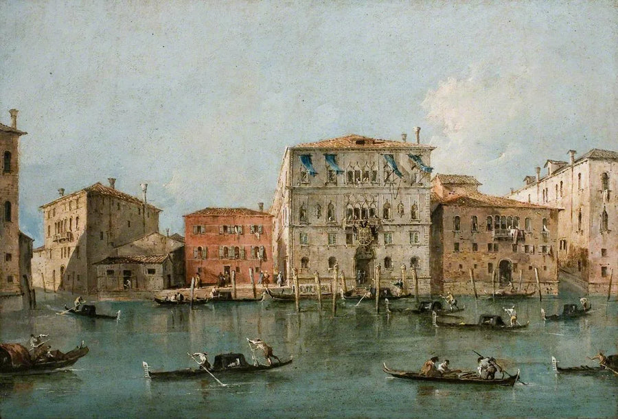 Vista del Palazzo Loredan dell'Ambasciatore sul Canal Grande, Venezia - Francesco Guardi