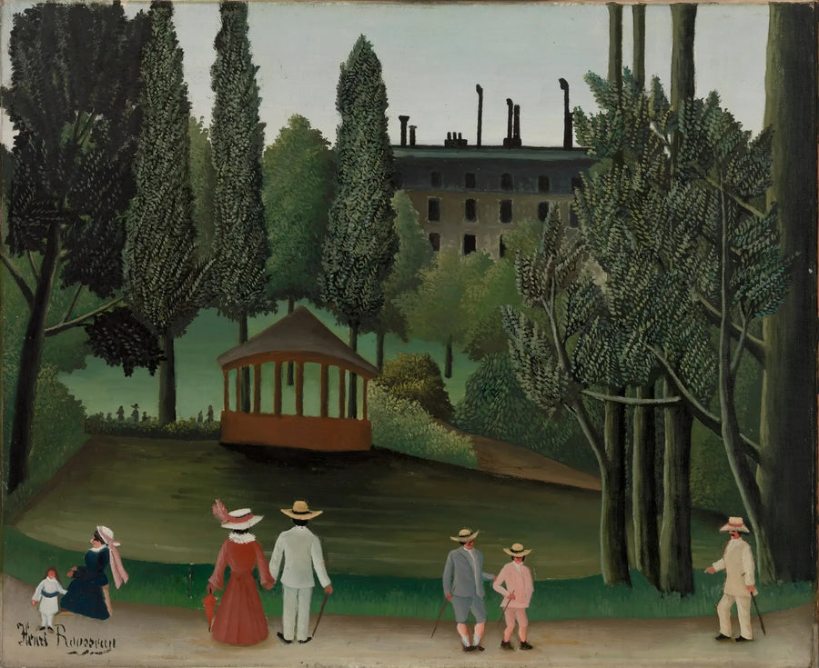 Vista del Parco Montsouris, Il Chiosco - Henri Rousseau