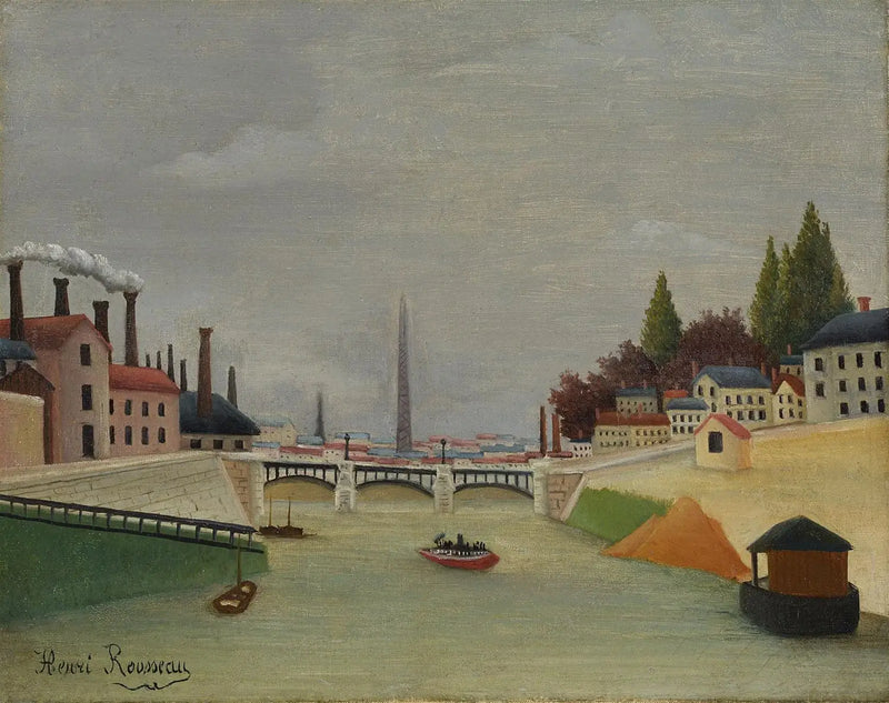 Vista sul ponte di Grenelle, Trocadéro - Henri Rousseau