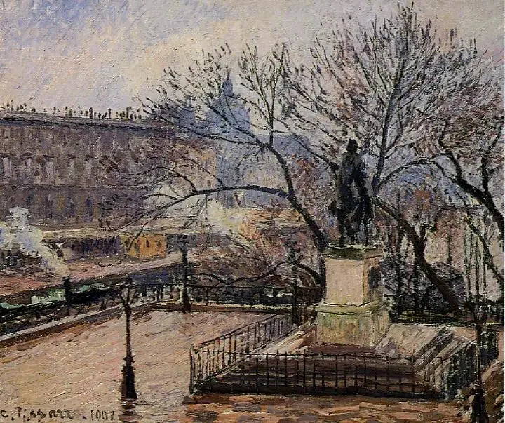 Vista del Ponte Nuovo con la statua di Enrico IV - Camille Pissarro