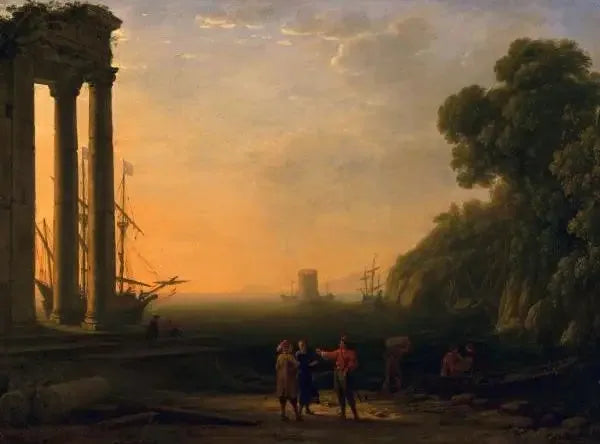Vista del porto marittimo - Claude Lorrain