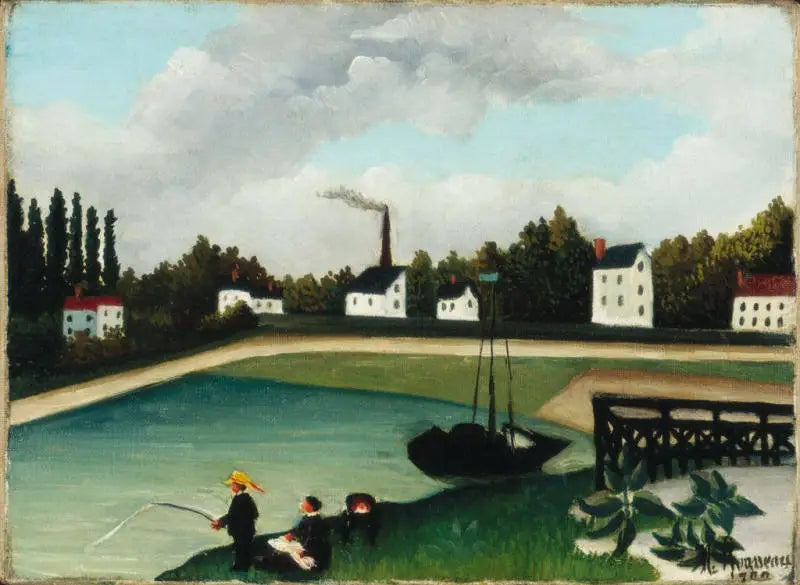 Vista del molo di Ivry vicino al Porto dell'Inglese, Senna - Henri Rousseau
